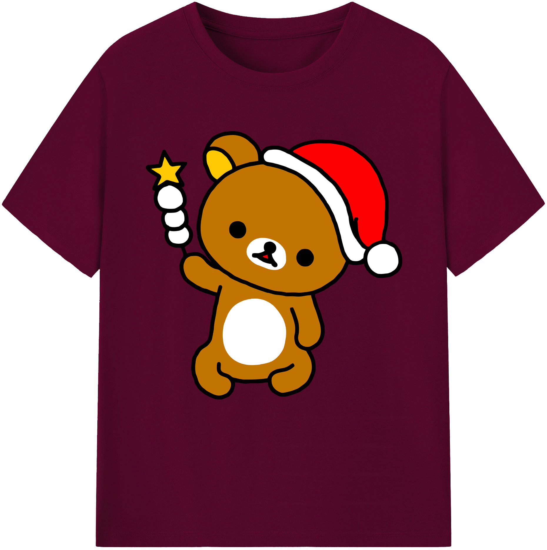 （画像用） リラックマ リラックマ キイロイトリ Rilakkuma Korilakkuma Kiiroitori レディースカジュアルプリントTシャツ（綿100％）